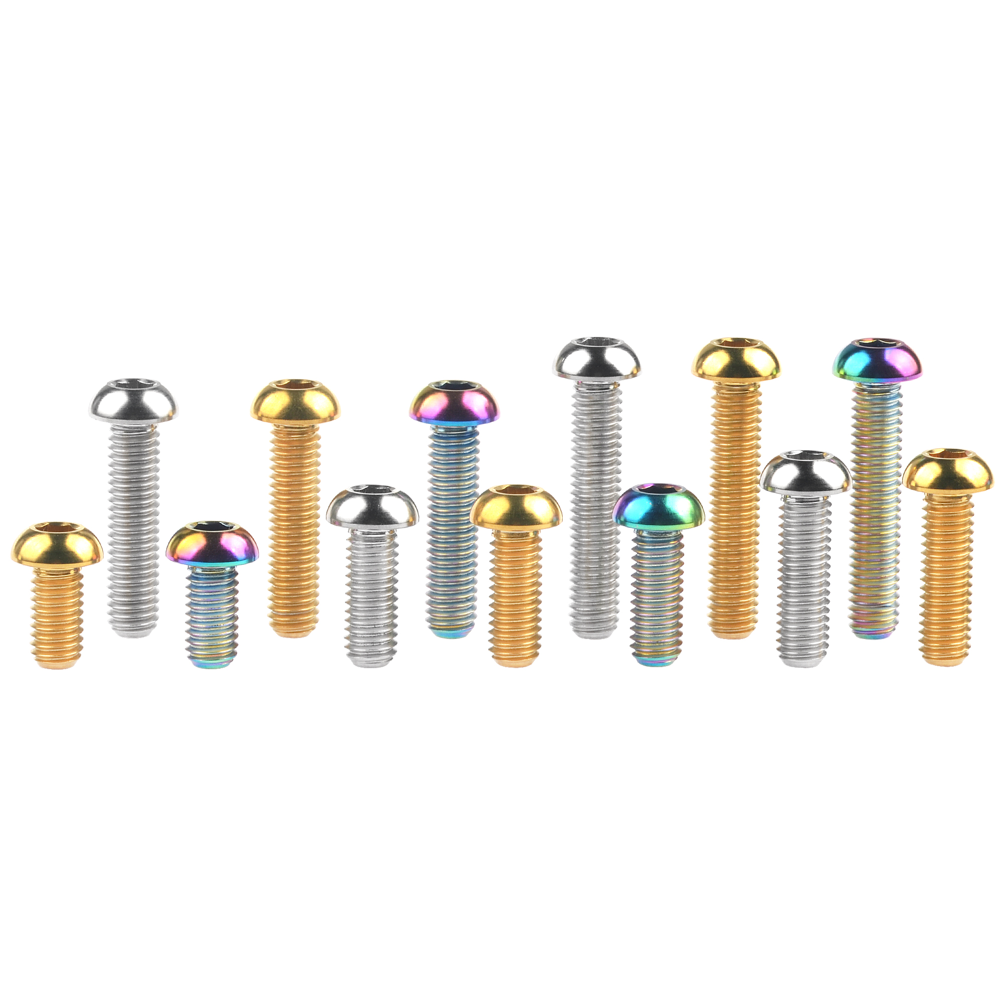 Titanium Bolt M8 X 15 20 25 30 35 40Mm Key Button Head Screw for Bicycle Motorcycle Brake Ranibow M8 35mm 